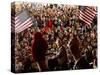 President Bush Receives Cheers as He is Introduced at a Campaign Rally at Post-Gazette Pavilion-null-Stretched Canvas