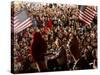 President Bush Receives Cheers as He is Introduced at a Campaign Rally at Post-Gazette Pavilion-null-Stretched Canvas