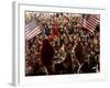 President Bush Receives Cheers as He is Introduced at a Campaign Rally at Post-Gazette Pavilion-null-Framed Photographic Print