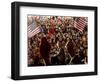 President Bush Receives Cheers as He is Introduced at a Campaign Rally at Post-Gazette Pavilion-null-Framed Photographic Print