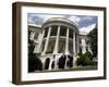 President Bush, Right, and Vice President Dick Cheney Walk to the South Lawn-null-Framed Premium Photographic Print
