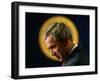 President Bush Speaks About Columbus Day at the Eisenhower Executive Office Building-null-Framed Photographic Print