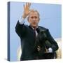 President Bush Steps Down from Air Force One-null-Stretched Canvas