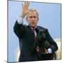 President Bush Steps Down from Air Force One-null-Mounted Photographic Print