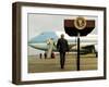 President Bush Walks Back to Air Force One after Speaking to Reporters at Toledo Express Airport-null-Framed Photographic Print