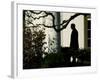 President Bush Walks out of the Oval Office to Make a Statement the South Lawn of the White House-null-Framed Photographic Print