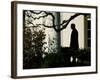 President Bush Walks out of the Oval Office to Make a Statement the South Lawn of the White House-null-Framed Photographic Print