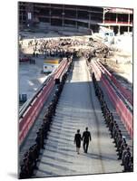 President Bush with Wife, First Lady Laura Bush, by His Side-null-Mounted Photographic Print