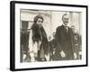 President Calvin and First Lady Grace Coolidge at the 1928 White House New Year's Reception-null-Framed Photo
