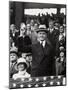 President Calvin Coolidge (1872-1933) Throws Out the First Ball of the 1924 World Series, 1924-American Photographer-Mounted Premium Photographic Print