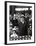 President Calvin Coolidge (1872-1933) Throws Out the First Ball of the 1924 World Series, 1924-American Photographer-Framed Photographic Print