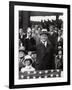 President Calvin Coolidge (1872-1933) Throws Out the First Ball of the 1924 World Series, 1924-American Photographer-Framed Photographic Print