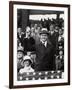 President Calvin Coolidge (1872-1933) Throws Out the First Ball of the 1924 World Series, 1924-American Photographer-Framed Photographic Print