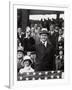 President Calvin Coolidge (1872-1933) Throws Out the First Ball of the 1924 World Series, 1924-American Photographer-Framed Photographic Print