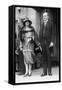 President Calvin Coolidge and First Lady Grace Coolidge Attending Easter Services. April 17, 1927-null-Framed Stretched Canvas