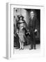 President Calvin Coolidge and First Lady Grace Coolidge Attending Easter Services. April 17, 1927-null-Framed Premium Photographic Print