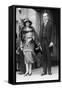 President Calvin Coolidge and First Lady Grace Coolidge Attending Easter Services. April 17, 1927-null-Framed Stretched Canvas