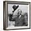 President Calvin Coolidge Waves a Hat Presented to Him by Smoki People of Prescott, Arizona-null-Framed Photo