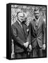 President Calvin Coolidge with Medal of Honor Recipient, Charles Lindbergh-null-Framed Stretched Canvas