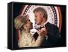 President Clinton Dances with His Wife Hillary at the Veterans Ball Monday-null-Framed Stretched Canvas