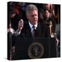 President Clinton Delivers Inaugural Speech after Being Sworn in for Second Term, January 20, 1997-null-Stretched Canvas