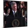 President Clinton Delivers Inaugural Speech after Being Sworn in for Second Term, January 20, 1997-null-Mounted Photographic Print