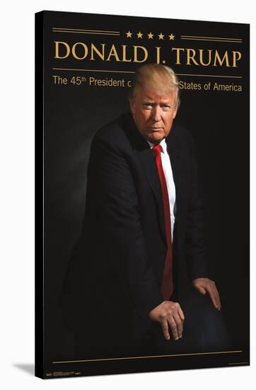 President Donald Trump-Trends International-Stretched Canvas