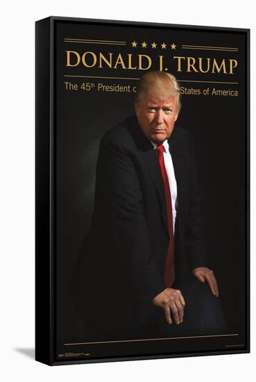 President Donald Trump-Trends International-Framed Stretched Canvas