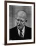 President Dwight D. Eisenhower Answering Questions at a Press Conference-null-Framed Photographic Print