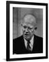 President Dwight D. Eisenhower Answering Questions at a Press Conference-null-Framed Photographic Print