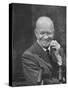 President Dwight D. Eisenhower at Press Conference-null-Stretched Canvas