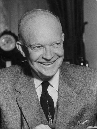'President Dwight D. Eisenhower Close-Up' Photographic Print - Ed Clark ...