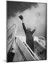 President Dwight D. Eisenhower, During Arrival For Summit Conference-Ed Clark-Mounted Photographic Print