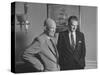 President Dwight D. Eisenhower Visiting with Religious Leader Billy Graham at the White House-null-Stretched Canvas