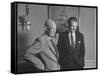 President Dwight D. Eisenhower Visiting with Religious Leader Billy Graham at the White House-null-Framed Stretched Canvas