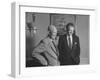 President Dwight D. Eisenhower Visiting with Religious Leader Billy Graham at the White House-null-Framed Photographic Print