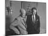 President Dwight D. Eisenhower Visiting with Religious Leader Billy Graham at the White House-null-Mounted Photographic Print