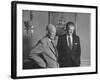 President Dwight D. Eisenhower Visiting with Religious Leader Billy Graham at the White House-null-Framed Photographic Print