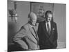 President Dwight D. Eisenhower Visiting with Religious Leader Billy Graham at the White House-null-Mounted Photographic Print