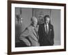 President Dwight D. Eisenhower Visiting with Religious Leader Billy Graham at the White House-null-Framed Photographic Print