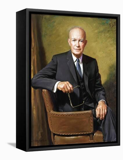 President Dwight D. Eisenhower-James Anthony Wills-Framed Stretched Canvas