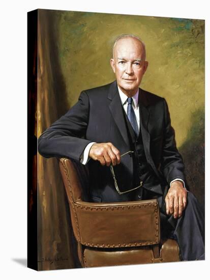 President Dwight D. Eisenhower-James Anthony Wills-Stretched Canvas