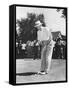 President Dwight Eisenhower on a Golf Course Putting Green-null-Framed Stretched Canvas