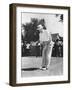 President Dwight Eisenhower on a Golf Course Putting Green-null-Framed Photo