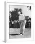 President Dwight Eisenhower on a Golf Course Putting Green-null-Framed Photo