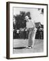 President Dwight Eisenhower on a Golf Course Putting Green-null-Framed Photo