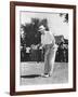 President Dwight Eisenhower on a Golf Course Putting Green-null-Framed Photo