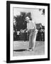 President Dwight Eisenhower on a Golf Course Putting Green-null-Framed Photo