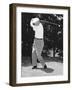 President Dwight Eisenhower Playing Golf at Quantico Virginia-null-Framed Photo