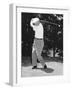 President Dwight Eisenhower Playing Golf at Quantico Virginia-null-Framed Photo